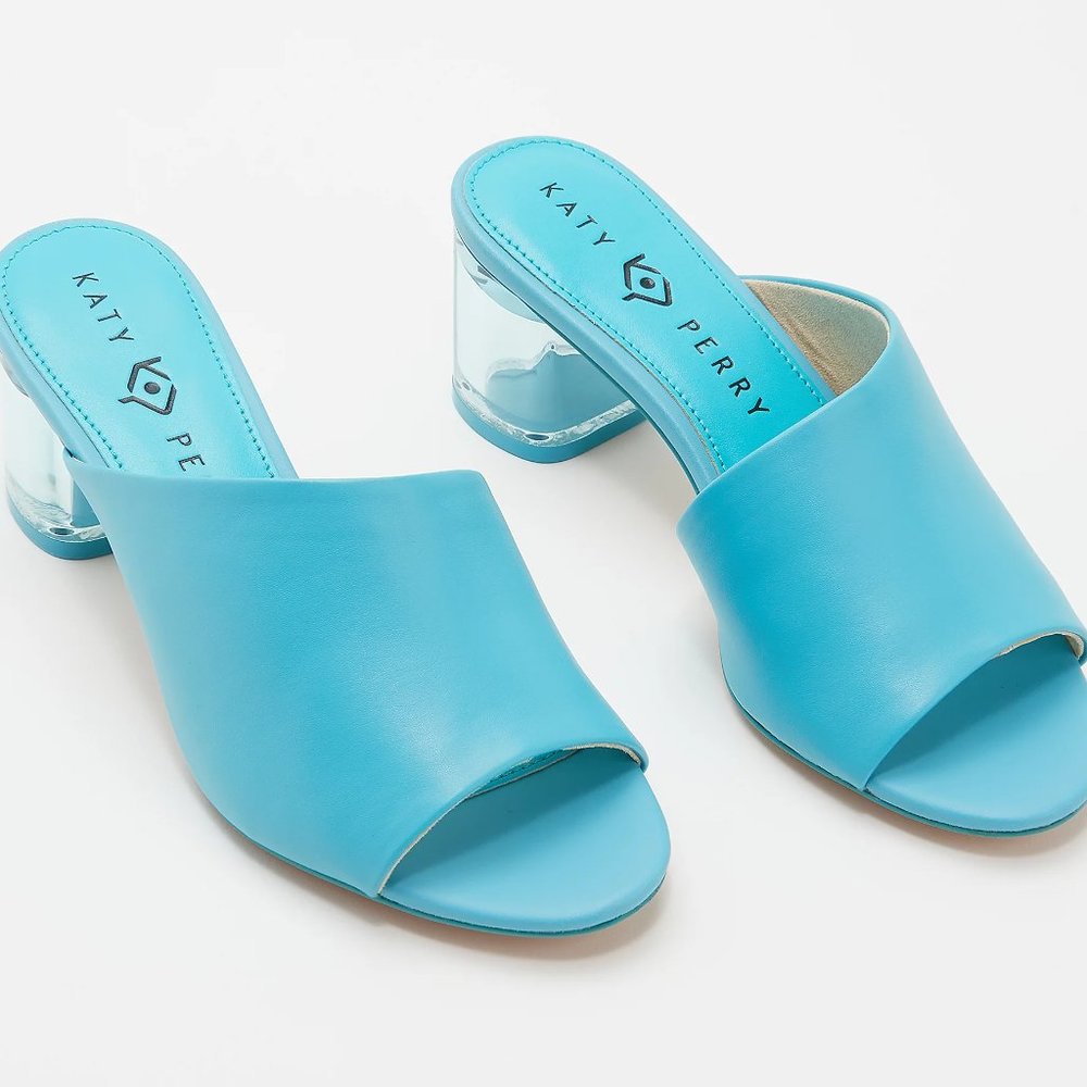 Katy Perry Asymmetric Heeled Slide Sandals - Picture 4 of 6